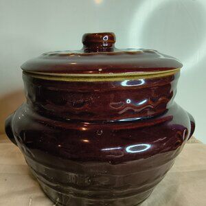 Vintage Marcrest Stoneware Bean Pot